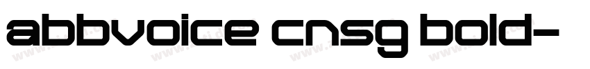 abbvoice cnsg bold字体转换